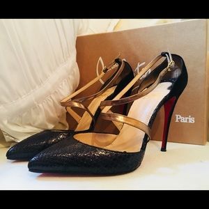 Christian Louboutin Python Maltaise Heels